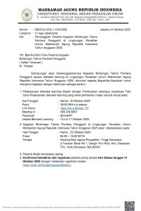 Bimtek Panitera Pengganti, Badilum Terapkan Sistem Blended Learning