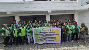 Polda Aceh, Salurkan Bantuan Beras, Untuk Komunitas Ojol.