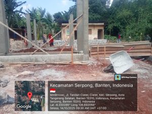 Proyek pembangunan Balai warga di jl tandon ciater Tak Sesuai Spesifikasi Tehnik