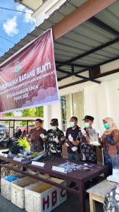 Kejaksaan Negeri Sinjai Melaksanakan Pemusnahan Barang Bukti 32 Perkara Tindak Pidana Umum