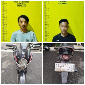 POLSEK JATIUWUNG UNGKAP KASUS CURANMOR, DUA PELAKU DITANGKAP DI PANDEGLANG