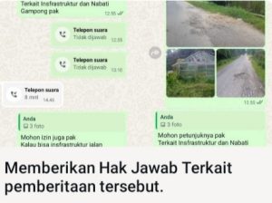 Terkesan Uring-Uringan, Jurnalis Dugaan Tengik, Yang Disinyalir Berdalih, Dan Juga Lakukan Hak Jawab Di Media Onlinenya Sendiri.