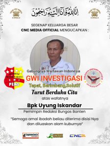 Gabungnya wartawan indonesia GWI,Turut Berduka Cita Atas Wafatnya Pemimpin Redaksi Bungas Banten