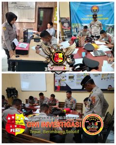 Bag SDM Polres Lebak Laksanakan Pengecekan Siswa Latja SPN Polda Banten