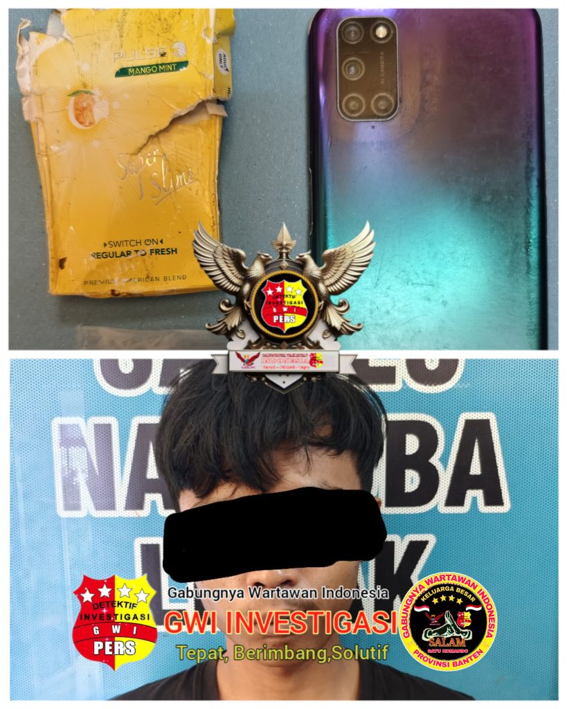 Ungkap Peredaran Sabu, Seorang Pemuda dan Barang bukti diamankan Sat Resnarkoba Polres Lebak