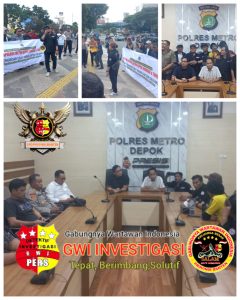 Aksi Masa Geruduk Polres Depok Suarakan Bongkar dan Tangkap Para Pengedar Obat Daftar G