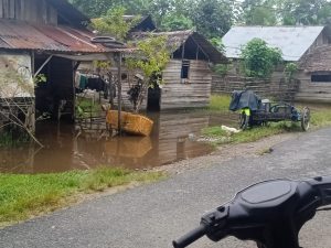 Warga Gampong Simpang Wie, Mengalami Banjir, Di Dusun Tanjung Rambut Pemdes Simpang Wie, Diduga Tidak Perduli Keluh Kesah Warga.