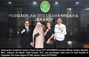 PTUN Jakarta, Tolak Seluruh Gugatan Terhadap Kepengurusan Sah APKOMINDO.