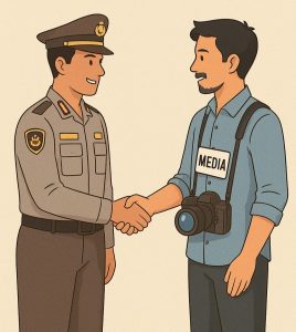 Anggota Unit Harda Polres Metro Bekasi Kota Sampaikan Klarifikasi, Ajak Media Jaga Sinergitas