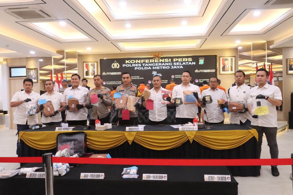 Polres Tangsel Ungkap 13 Kasus Narkoba dan Peredaran Obat Keras Selama Oktober–November 2025