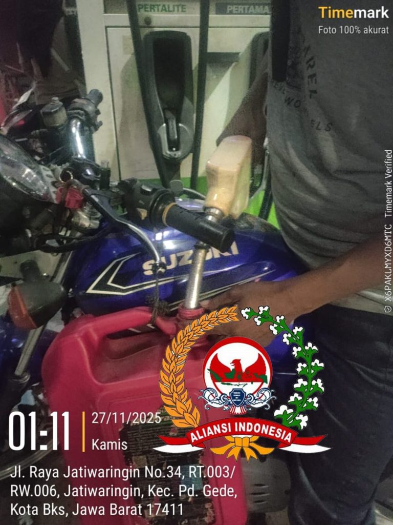 Lembaga Aliansi Indonesia Meminta Tegas Kepada BPH Migas Agar SPBU 34.171.28 Di Jalan Raya Jatiwaringin Kecamatan Pondok Gede Bekasi Jawa Barat Segera Di Adakan Tindak Tegas