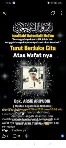 “Innalillahi Wa Inna ilaihi raji’un” Gabungnya Wartawan Indonesia (GWI), Ucapkan Belasungkawa atas Wafatnya Tokoh , Masyarakat Mantan Kepala Desa Umbulan Kecamatan Cikeusik Pandeglang Banten Bapak Arsid