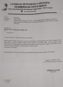 Terkait Pemberitaan Miring, Pembangunan Pustu Desa Gampong Blang Seunibong, Menggunakan Dana DAK Mencapai Milyaran Rupiah.