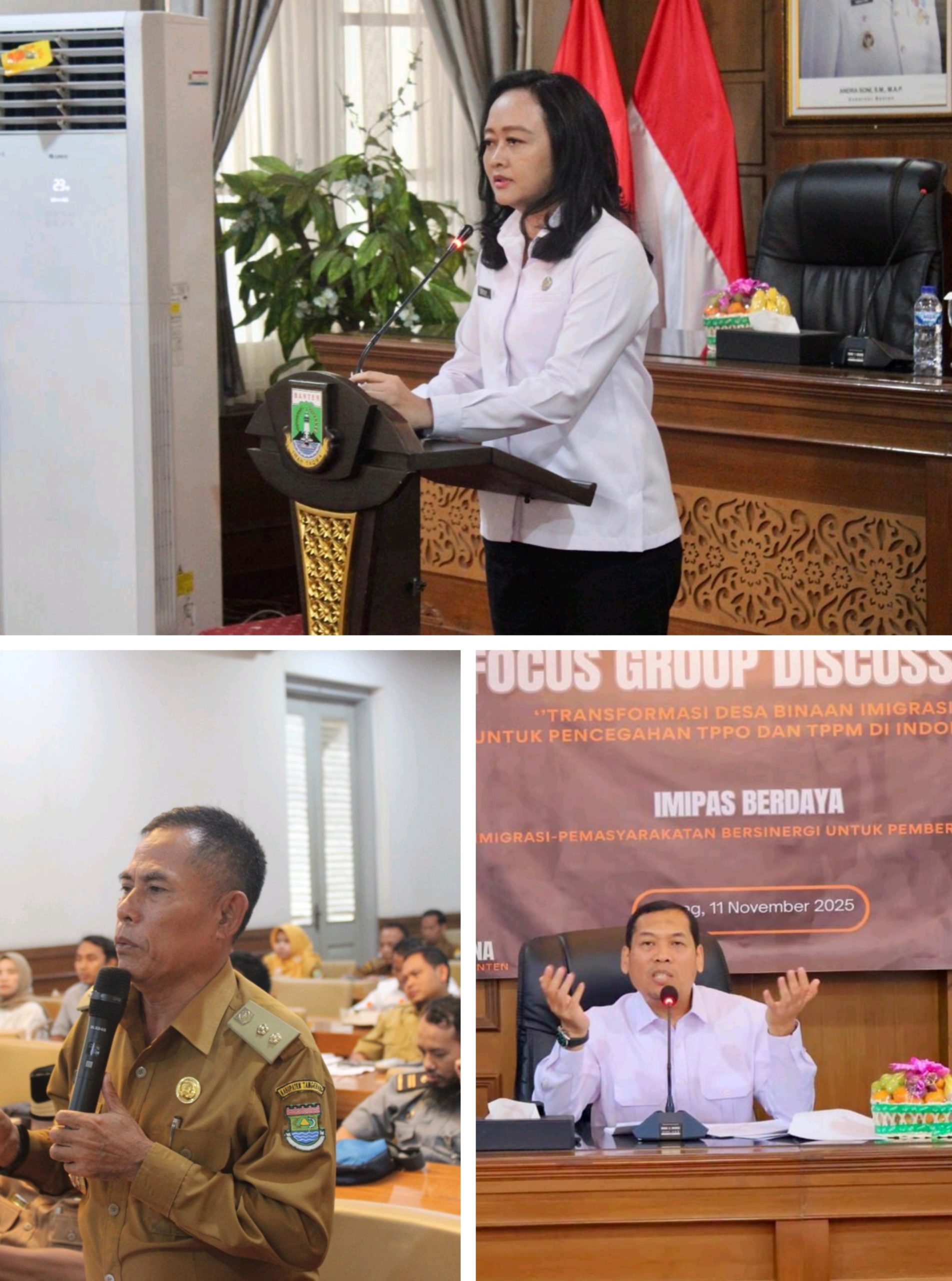 Optimalisasi Peran Desa Binaan Imigrasi, untuk Cegah TPPO dan TPPM Melalui Focus Group Discussion.