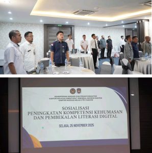 Imigrasi Gelar Sosialisasi Meningkatkan Kompetensi Kehumasan Dan Pembekalan Literasi Digital.