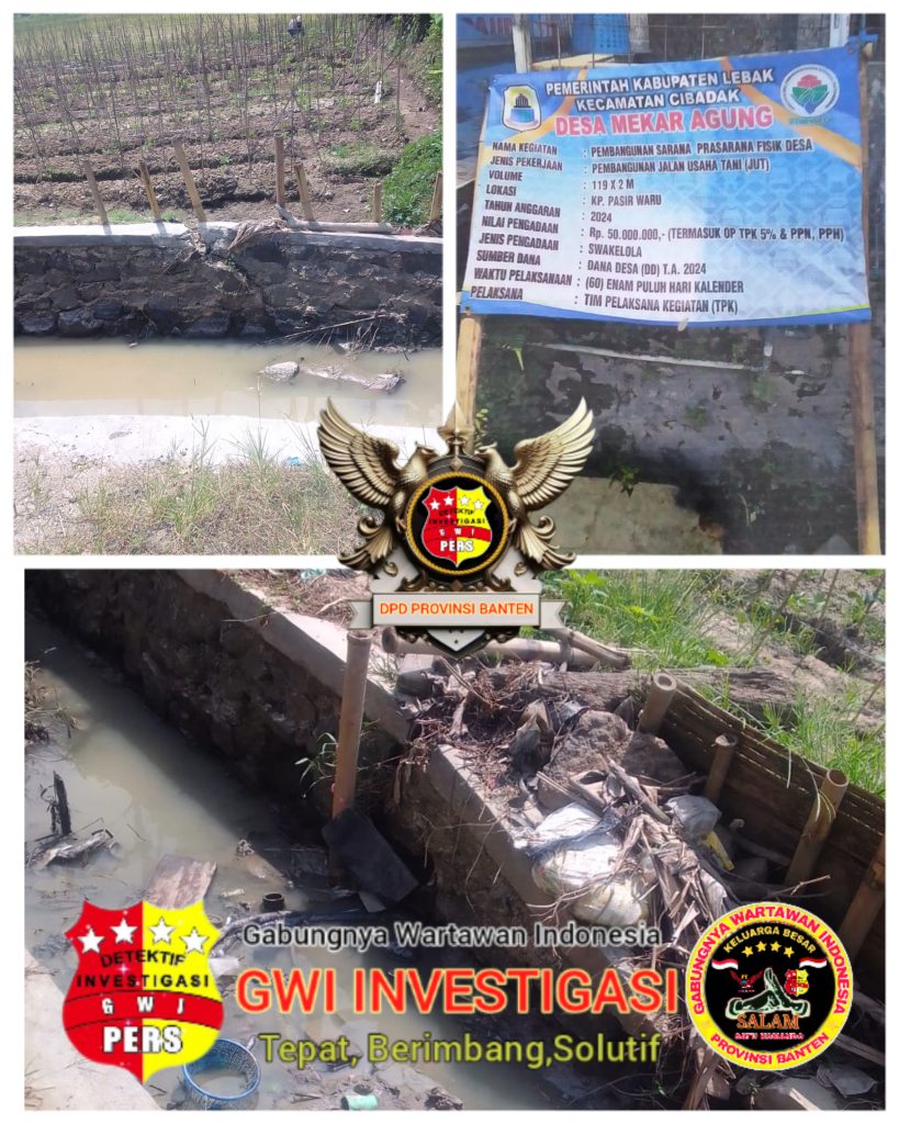 FISIK JUT(Jalan Usaha Tani) T.A 2024 DESA MEKAR AGUNG DI PERSOLAKAN KETUA LSM GPBB