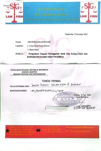 Diduga Tak Profesional, Penyidik Polresta Tangerang Dilaporkan ke Propam Polda Banten