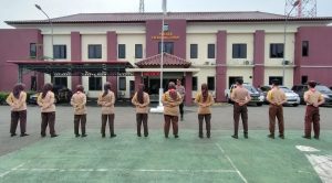 Tanamkan Jiwa Nasionalisme, Polsek Cikarang Pusat, Berikan Pembinaan kepada Saka Bhayangkara.