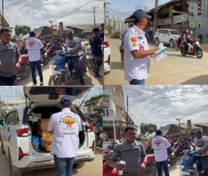 Elang Tiga Hambalang DPP Aceh Sebar 5.000 Masker untuk Empat Wilayah Terdampak Bencana
