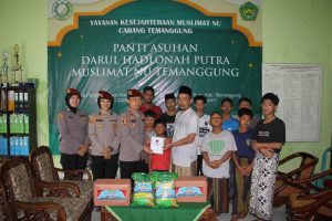 Peringati Hari Jadi Reserse Ke-78, Satreskrim Polres Temanggung, Gelar Bakti Sosial Di Panti Asuhan.