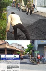 Proyek Peningkatan Jalan Hotmix Yang Tidak Jelas Asal Usulnya Di Dasana Indah Rt/05/Rw 026 Blok UF Gang Pendawa Kecamatan Kelapa Dua Kebupaten Tangerang