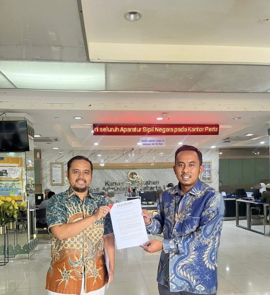 P&S LAW FIRM LAPORKAN KEPALA BPN JAKARTA UTARA KE MENTERI NUSRON WAHID