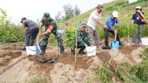 Hijaukan Lereng Merapi, TNI Dan Forkopimda Boyolali, Tanam Pohon Cegah Bencana.