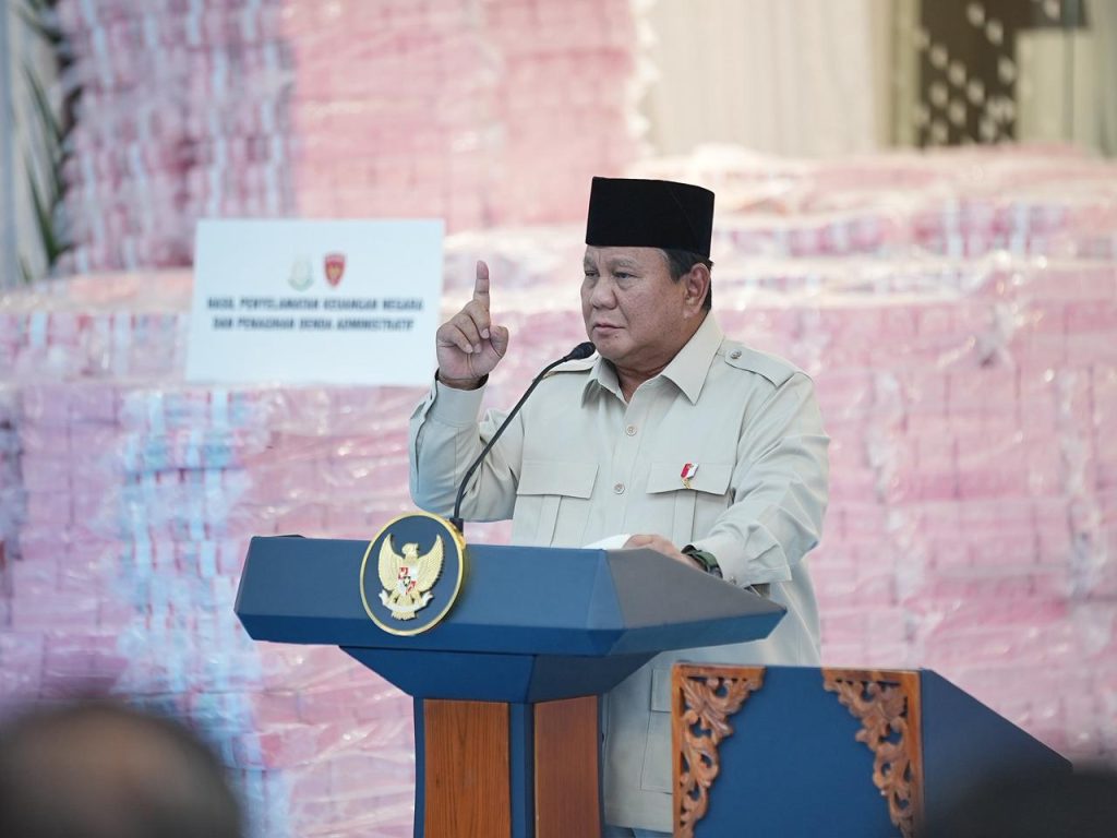 Prabowo Tegaskan Penertiban Kawasan Hutan Dilakukan Tanpa Pandang Bulu.