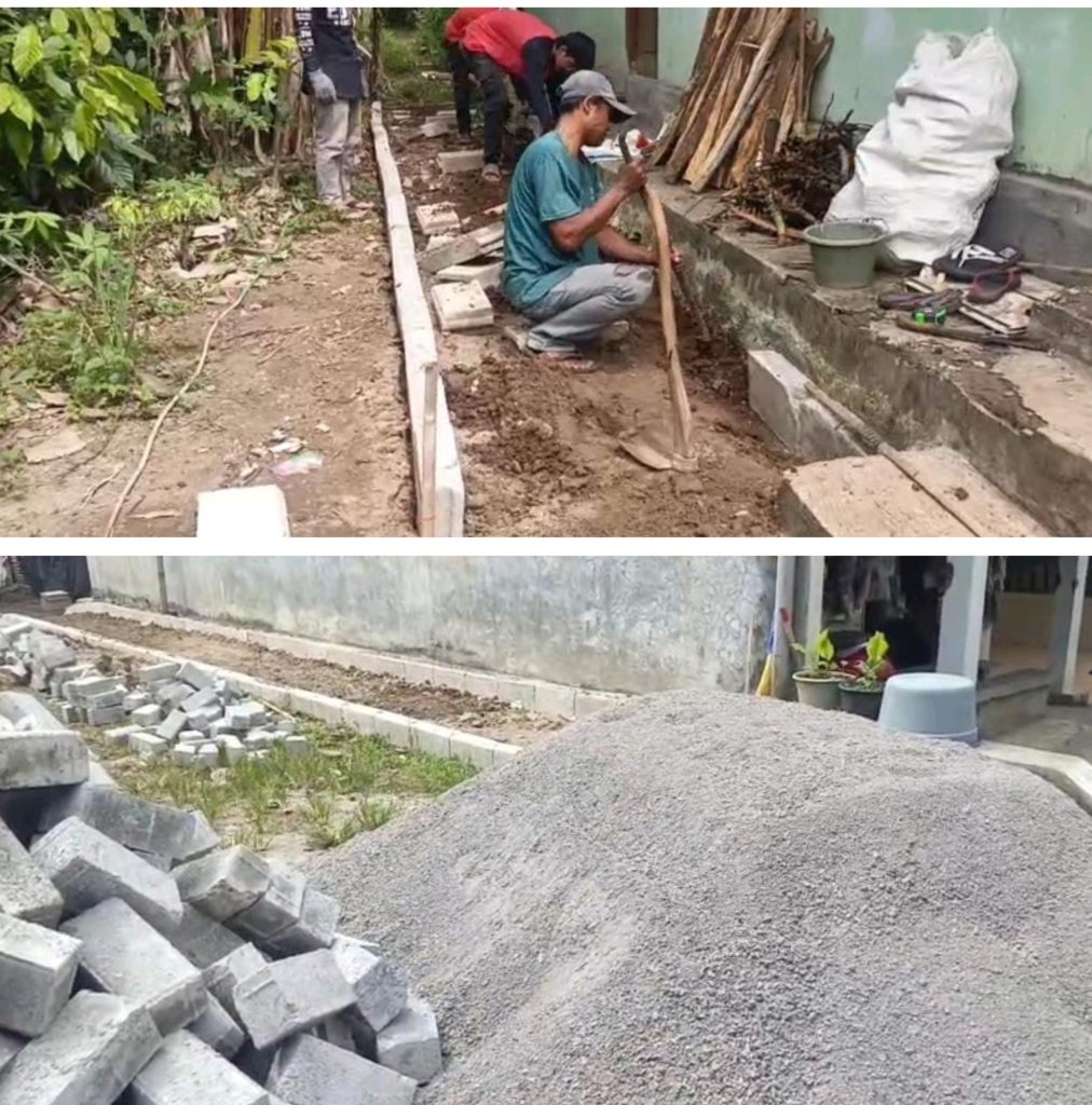 Proyek Paving Block di Desa Sukadana – Ciomas Diduga Bermasalah : Upah Pekerja Murah, Tanpa K3 dan PIP.