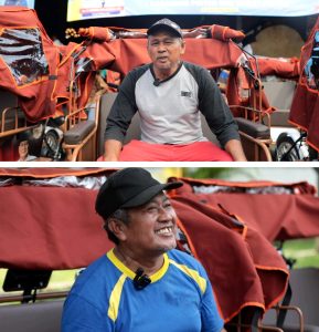 Dulu Sering Pulang Tak Bawa Uang, Becak Listrik dari Prabowo Jadi Angin Segar bagi Penarik Becak Lansia.