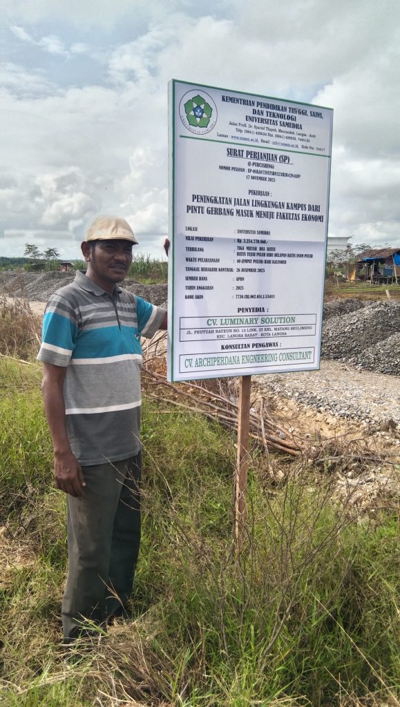 Setelah Di Lakukan Pemberitaan Miring, Terkait Tumpang Tindih, Penggunaan Dana Anggaran Proyek Pekerjaan Pengerasan Badan Jalan Pintu 3 Unsam Belakang Langsa Itu.