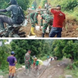 TNI Bangun 10,5 Km Jalan di Sulteng Hanya 1 Bulan, Kolaborasi dengan Warga.