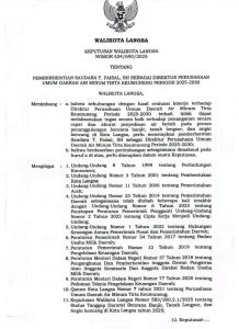 Wali Kota Langsa, “Jeffry Santana S Putra SE”, Pecat Direktur PDAM Kemungkinan Langsa, “T Faisal SH”.