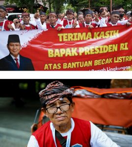 Dapat Becak Listrik dari Prabowo, Penarik Lansia di Solo: Ini Baru Presiden Indonesia.