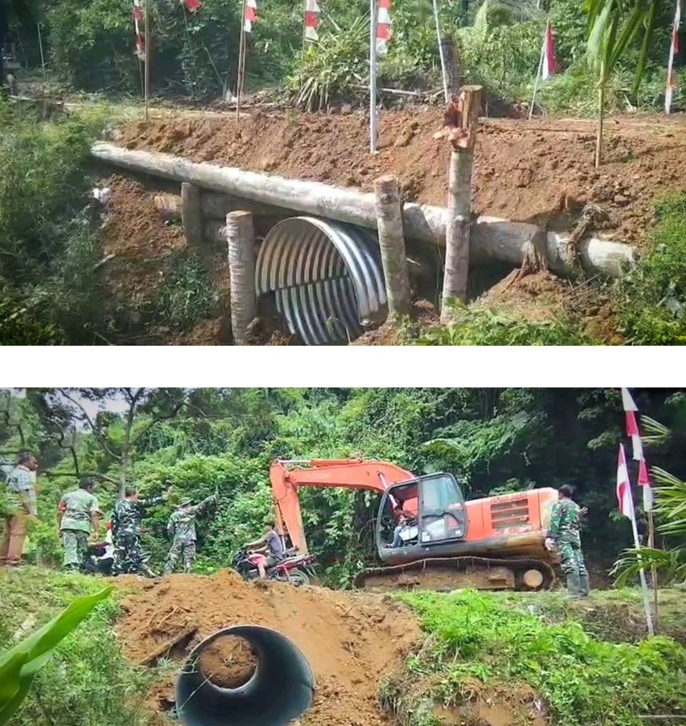 TNI Rampungkan Dua Jembatan Armco di Aceh Timur, Warga Tak Lagi Terisolasi.