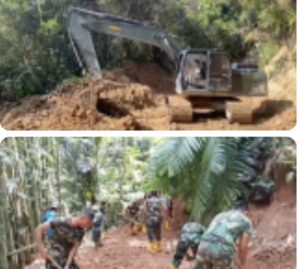 Pemulihan Pascabencana Terus Berjalan, TNI Dikerahkan Buka Akses Jalan di Kabupaten Agam.