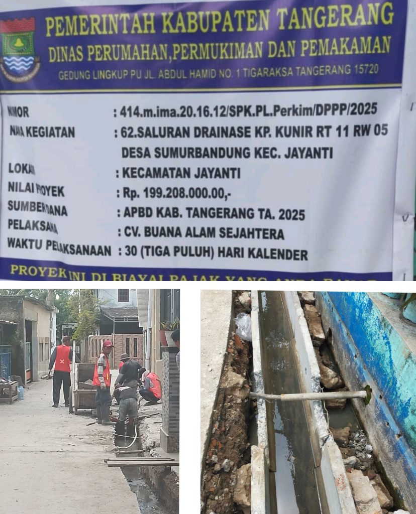 Proyek Drainase U-Ditch di Jayanti Disorot, Pekerjaan Asal Jadi dan Tak Kunjung Selesai. 
