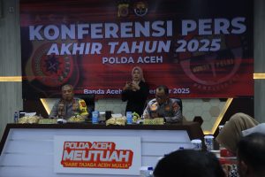 Polda Aceh, Gelar Konferensi Pers Akhir Tahun 2025, Paparkan Capaian Kinerja Dan Situasi Kamtibmas.