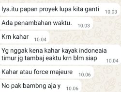 Setelah Di Lakukan Konfirmasi, Oleh Pihak Rekanan Kontraktor Pemilik Proyek Pembangunan Kampung Nelayan Merah Putih.