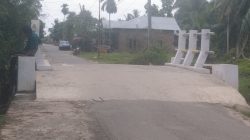 Gawat, Usainya Pekerjaan Proyek Rehabilitas Jembatan Di Desa Gampong Suka Rejo, Yang Telah Rampung.