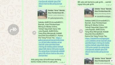 Terkesan Ingin Bermain Bola Panas, Terkait Bantahan Sekdes Gampong Blang Seunibong, Dana Anggaran 330 Juta Rupiah.