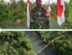 Inilah Jembatan Gantung yang Selamatkan Anak-anak dari Arus Deras Sungai Cipalebuh Garut.