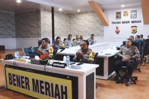 Kapolda Aceh, Ikuti Rilis Akhir Tahun 2025, Polri Secara Virtual.