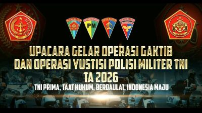 Polisi Militer Gelar Operasi Gaktib dan Yustisi TA 2026