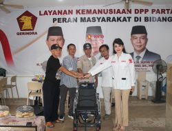 Partai Gerindra, Berikan Bantuan Pengobatan Gratis Terhadap Warga Ragunan.