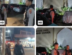 Patroli Perintis Presisi Samapta Jakbar Amankan Salat Tarawih di Masjid Raya Taman Cahaya