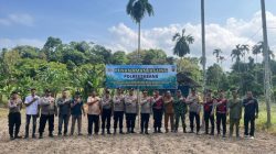 keuchik gampong batee shok ridwan nasution turun langsung tanam jagung bersama polres sabang, perkuat ketahanan pangan berbasis gampong