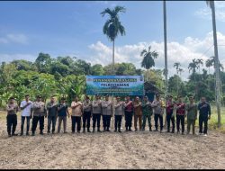 keuchik gampong batee shok ridwan nasution turun langsung tanam jagung bersama polres sabang, perkuat ketahanan pangan berbasis gampong