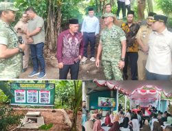 Danrem 064/MY Bersama Dandim Walikota Cilegon, Resmikan Sumur Bor Lokasi Link Cisuru Pulomerak.
