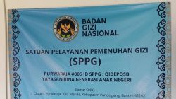 Dapur MBG Purwaraja Yayasan Bina Generasi Anak Negeri Akan Konsisten Berikan Menu Yang Terbaik.